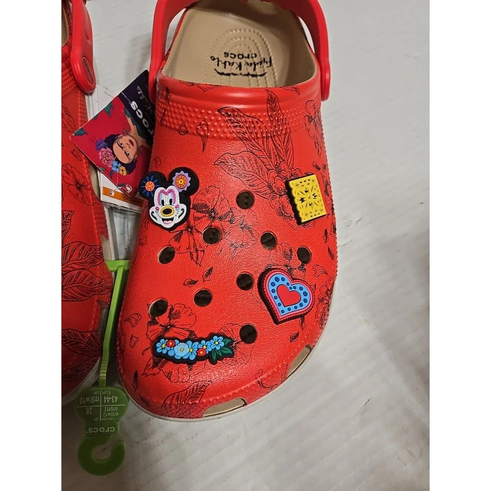 Crocs Frida Kahlo Classic Clog Slip On  Mens 10 / Womens 12 , New No Box  Custom